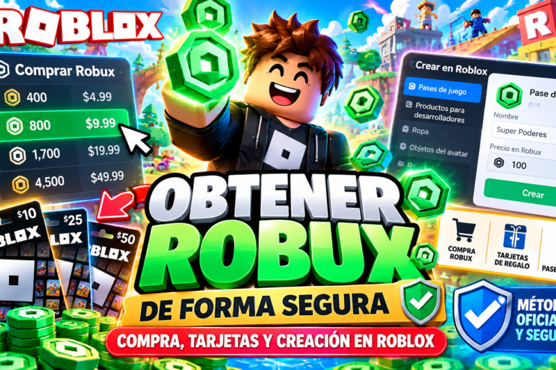 Robux en Roblox: métodos seguros para ganar y comprar sin riesgos